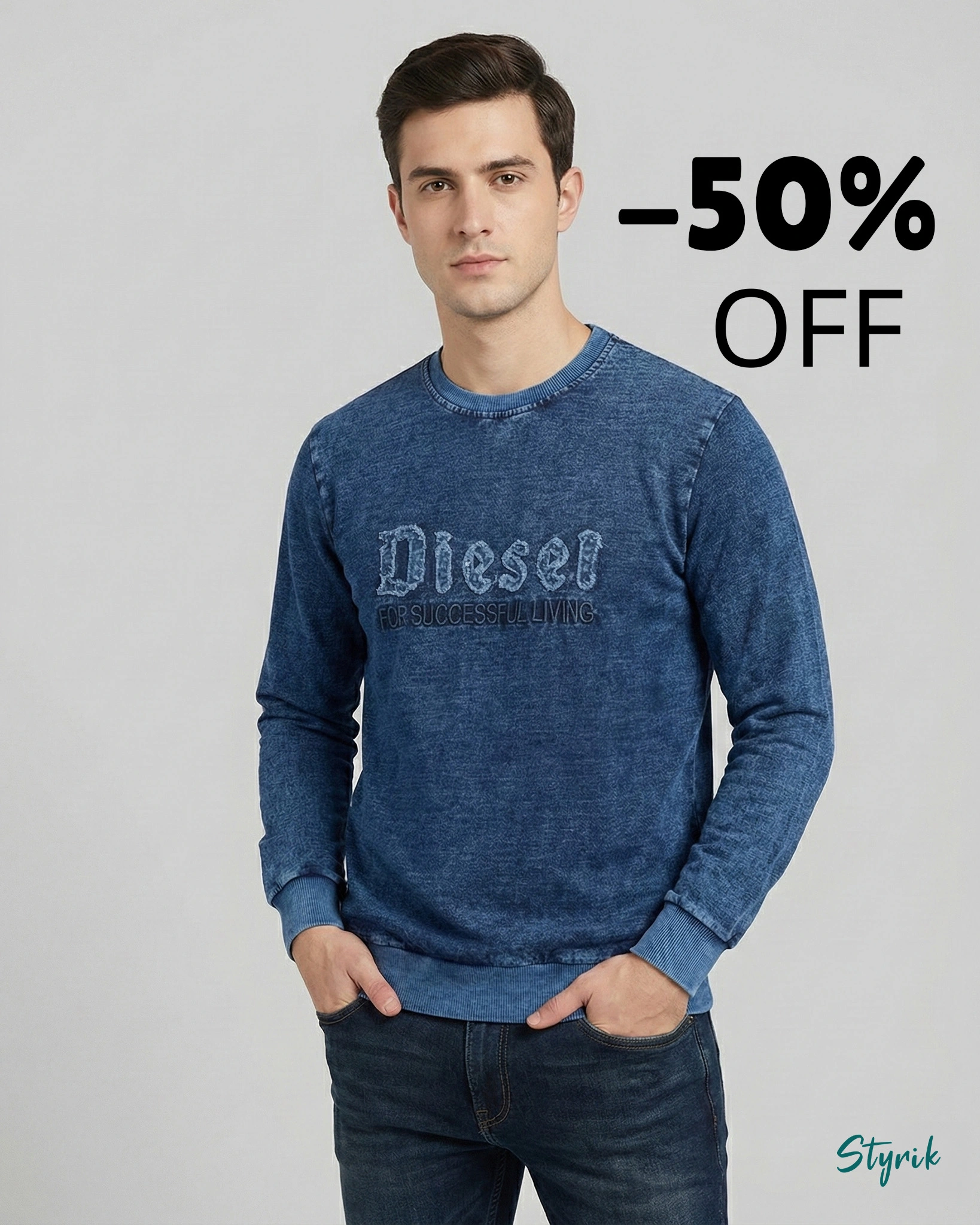 Denim Blue Sweatshirt