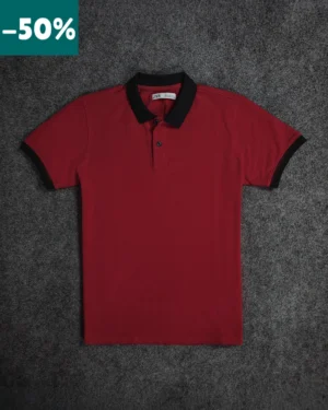 Deep Red Polo T-Shirt