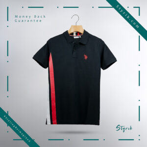 Alternative view of Black Polo T-Shirt