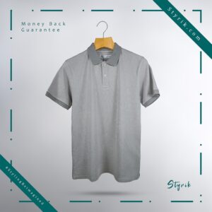 Alternative view of Classic Ash Gray Polo T-Shirt