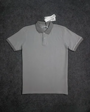 Classic Ash Gray Polo T-Shirt