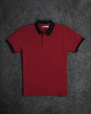 Deep Red Polo T-Shirt