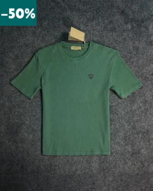Emerald Green Semi Drop Shoulder T-Shirt
