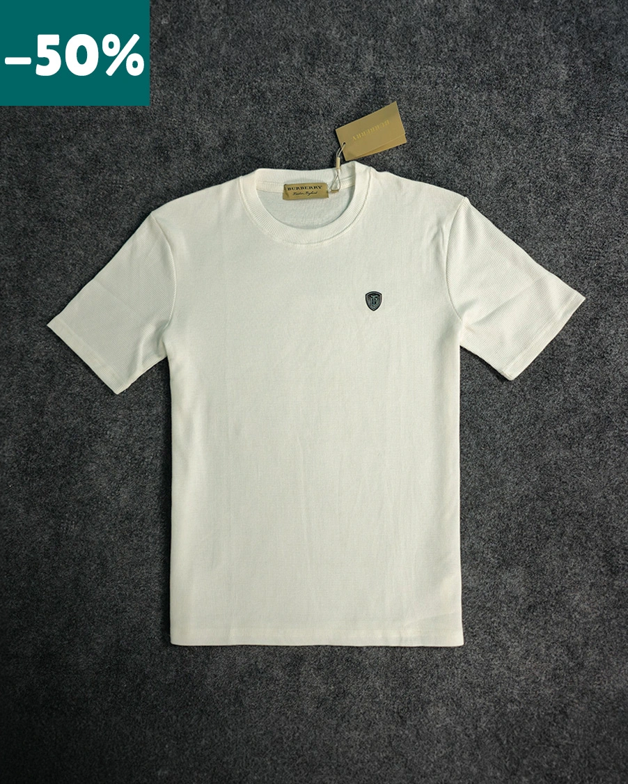 Classic White Semi Drop Shoulder T-Shirt