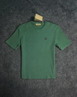 Emerald Green Semi Drop Shoulder T-Shirt