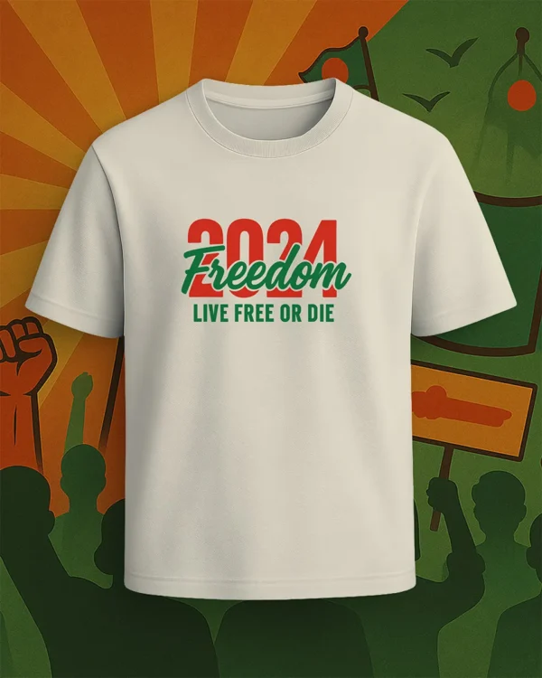 2024 Freedom T-Shirt – “Live Free or Die”
