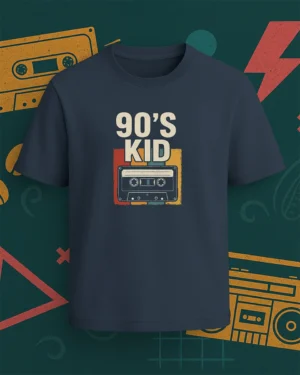 90’s Kid Cassette Tee – Retro Vintage Vibes
