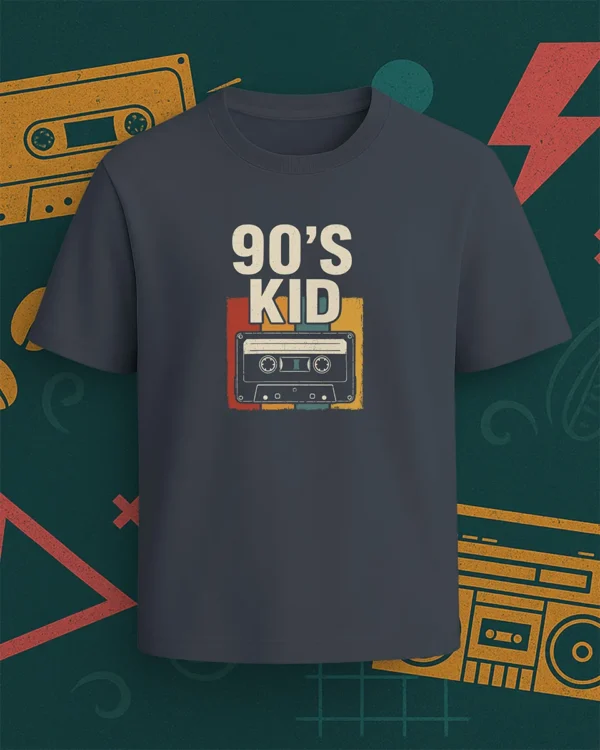 90’s Kid Cassette Tee – Retro Vintage Vibes