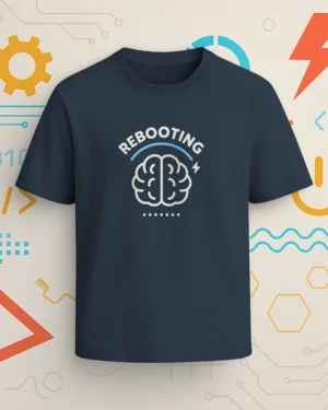 Brain Rebooting Graphic T-Shirt