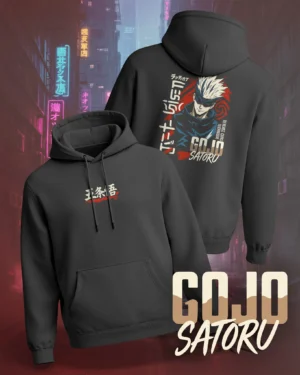 Gojo Satoru – Limitless Domain Graphic Hoodie - Black