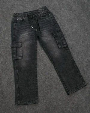 Alternative view of Premium Cargo Baggy Pant – Black