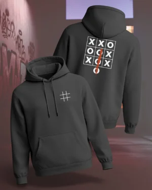 Think Outside of the Box Graphic Hoodie –  Black