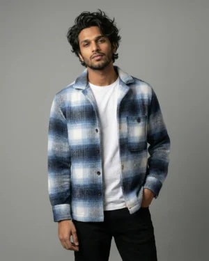 Blue Plaid Shacket