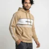 Chest Panel Stripe Hoodie – Sand