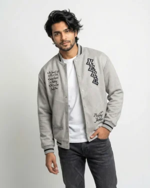 Varsity Jacket – Grey