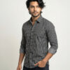 Men’s Black Pinstripe Casual Shirt