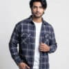 Midnight Grid Check Overshirt